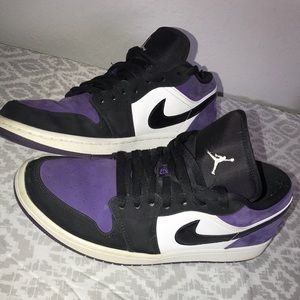 Jordan 1 court purple lows